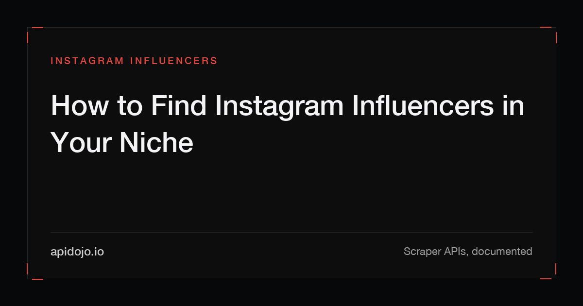 Cover card reading 'How to Find Instagram Influencers in Your Niche'