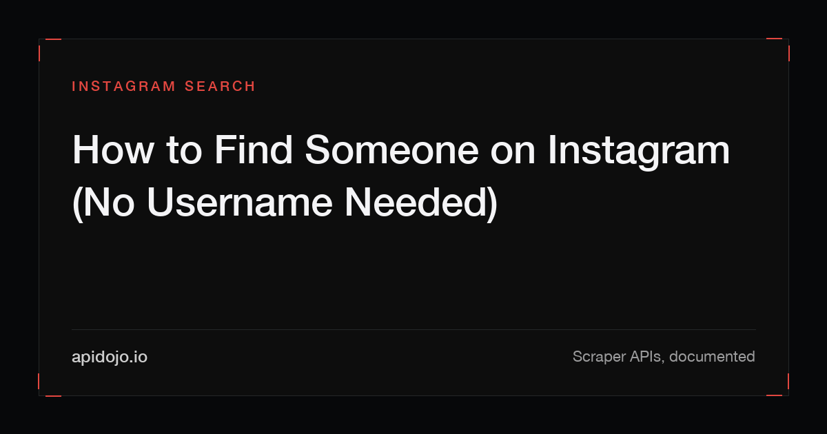 Cover card reading 'How to Find Someone on Instagram (No Username Needed)'