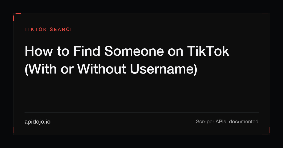 Cover card reading 'How to Find Someone on TikTok (With or Without Username)'