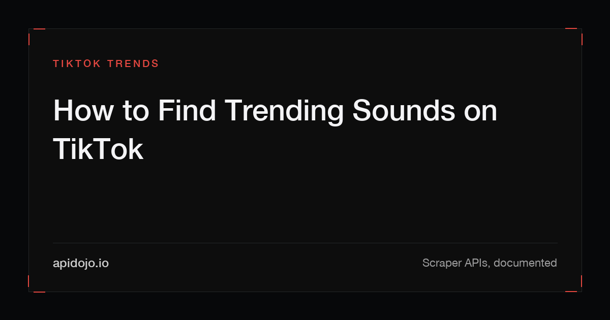 Cover card reading 'How to Find Trending Sounds on TikTok'